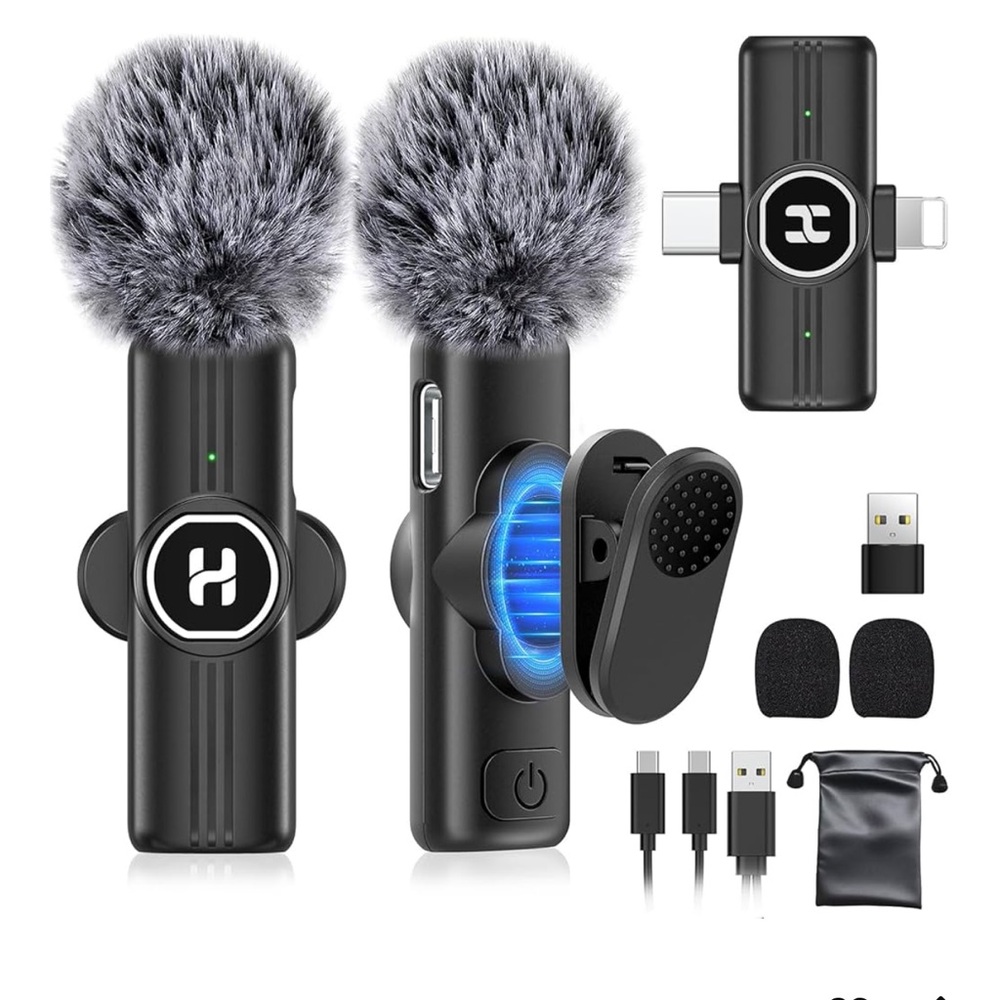 Wireless Microphone Set with Accessories